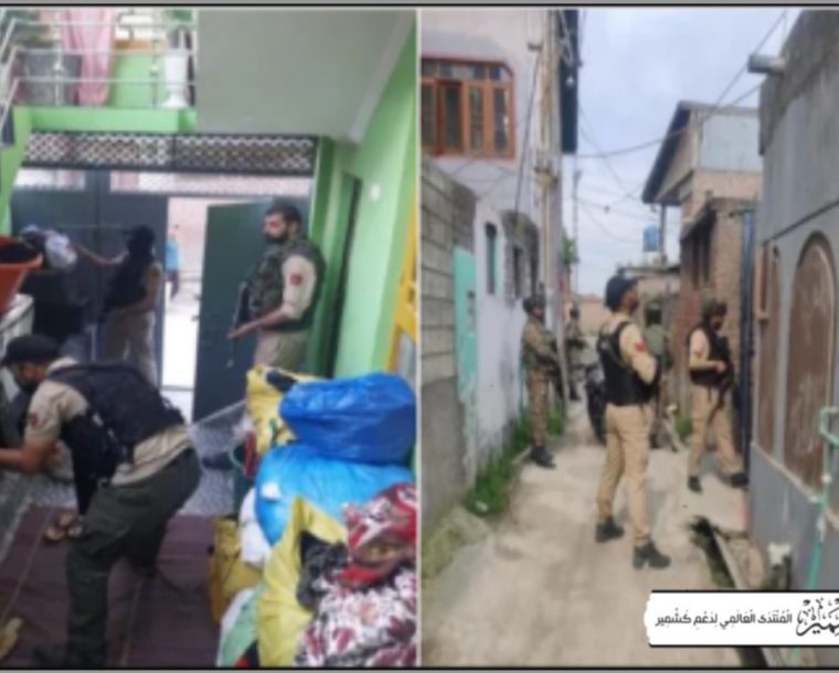 سوپور : متعدد مقامات پربھارتی فورسز کے چھاپے ، مکینوں کو ہراساں کیا
