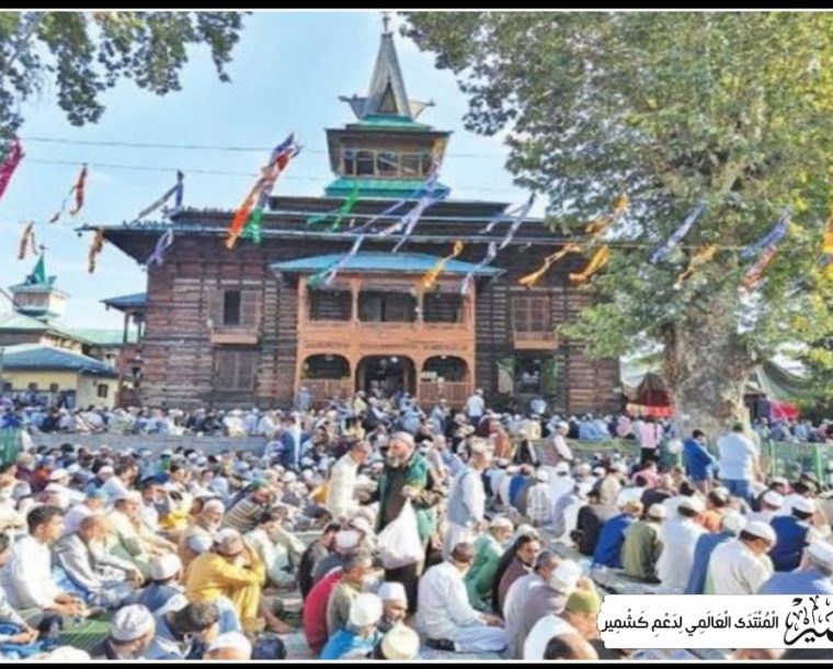سرینگر:ہزاروں عقیدت مندوں کی درگاہ نقشبند صاحب میں خوجہ دگر اجتماع میں شرکت